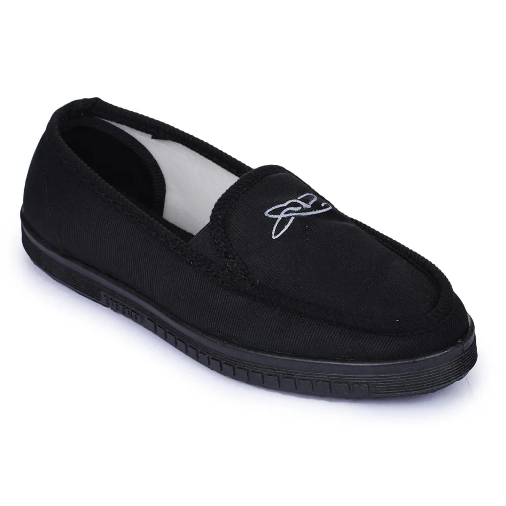A-HA Schwarze lässige Schnürsenkellose Schuhe Für Herren WALKER-E Von Liberty