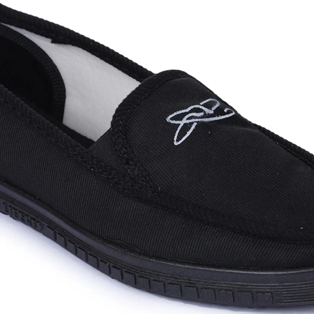 A-HA Schwarze lässige Schnürsenkellose Schuhe Für Herren WALKER-E Von Liberty
