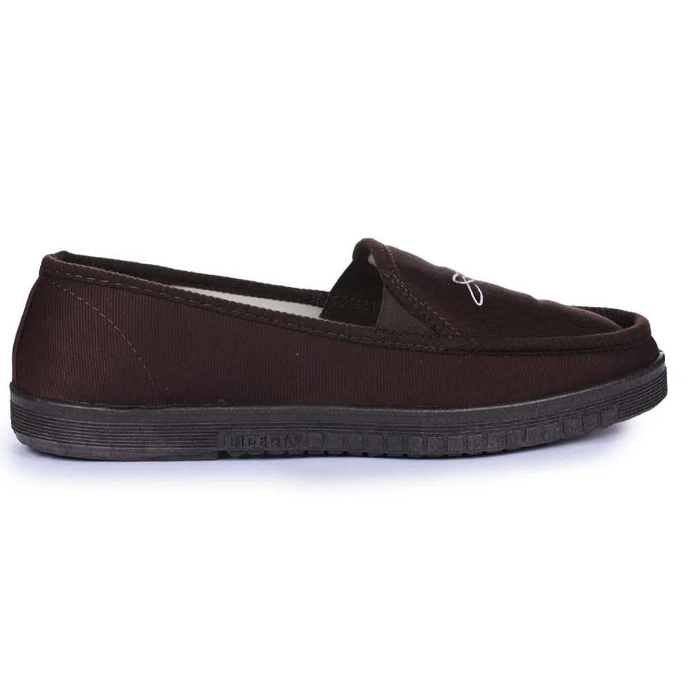A-HA Braune lässige Schnürsenkellose Schuhe Für Herren WALKER-E Von Liberty