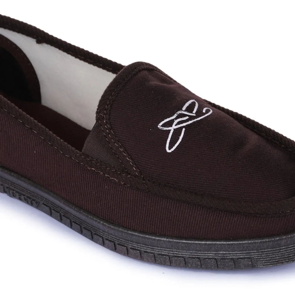 A-HA Braune lässige Schnürsenkellose Schuhe Für Herren WALKER-E Von Liberty