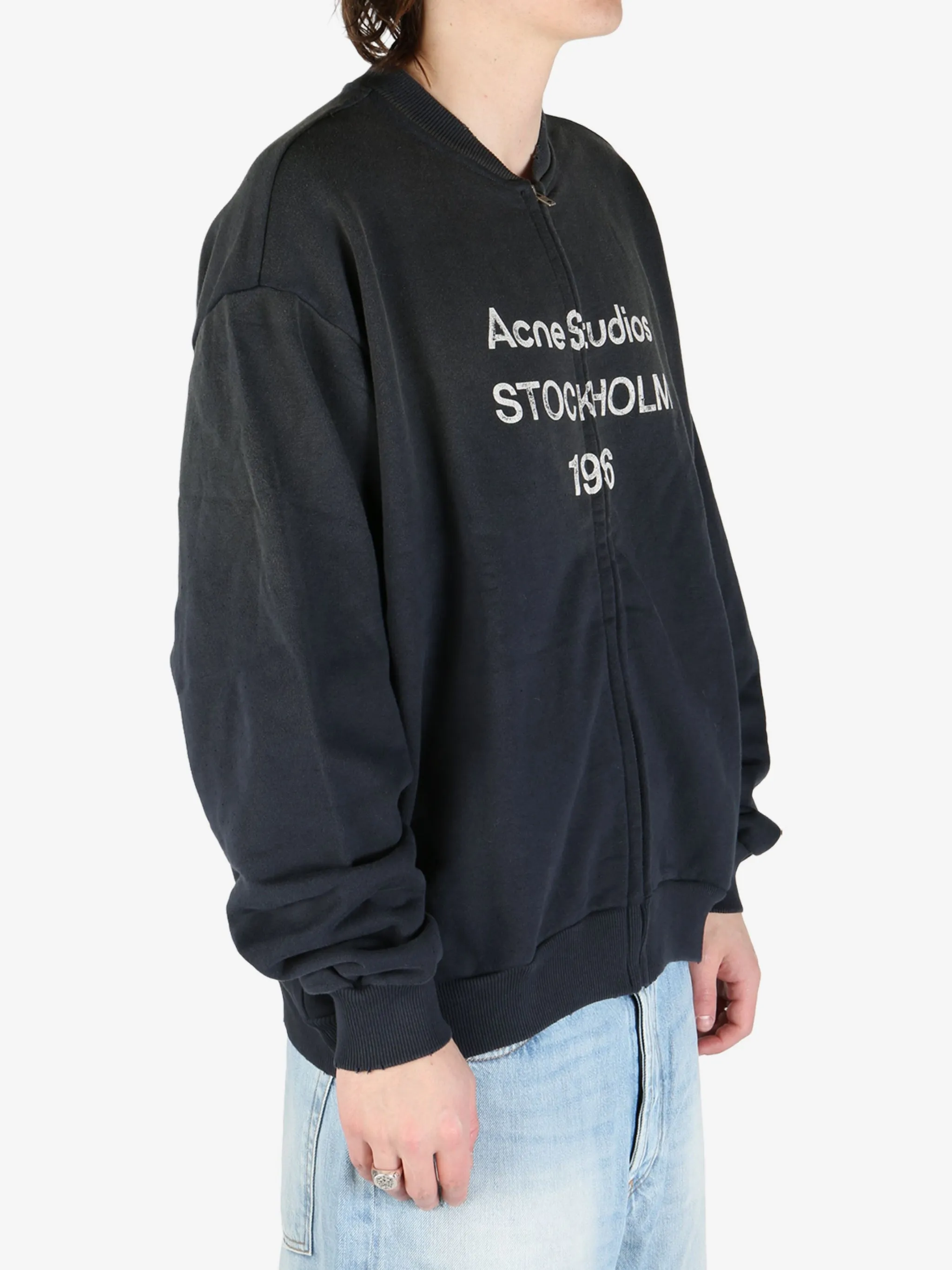 ACNE STUDIOS - Herren Reißverschluss Logo Pullover Kleidung_acne-studios