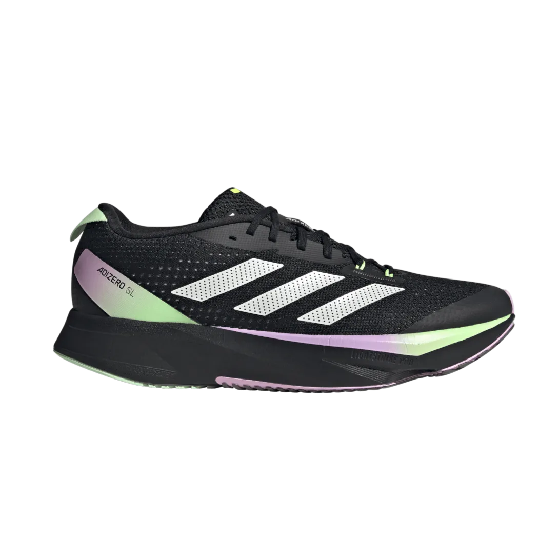 Adidas Adizero SL Herren Core Schwarz Grün Spark