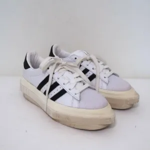 Adidas Platform Sneakers Weißes Leder Größe 6