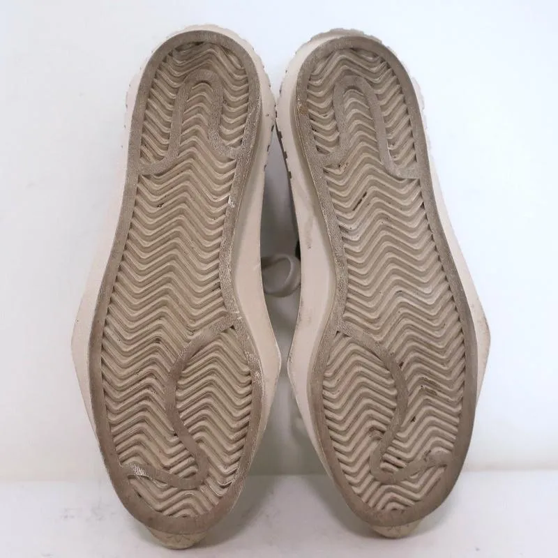 Adidas Platform Sneakers Weißes Leder Größe 6