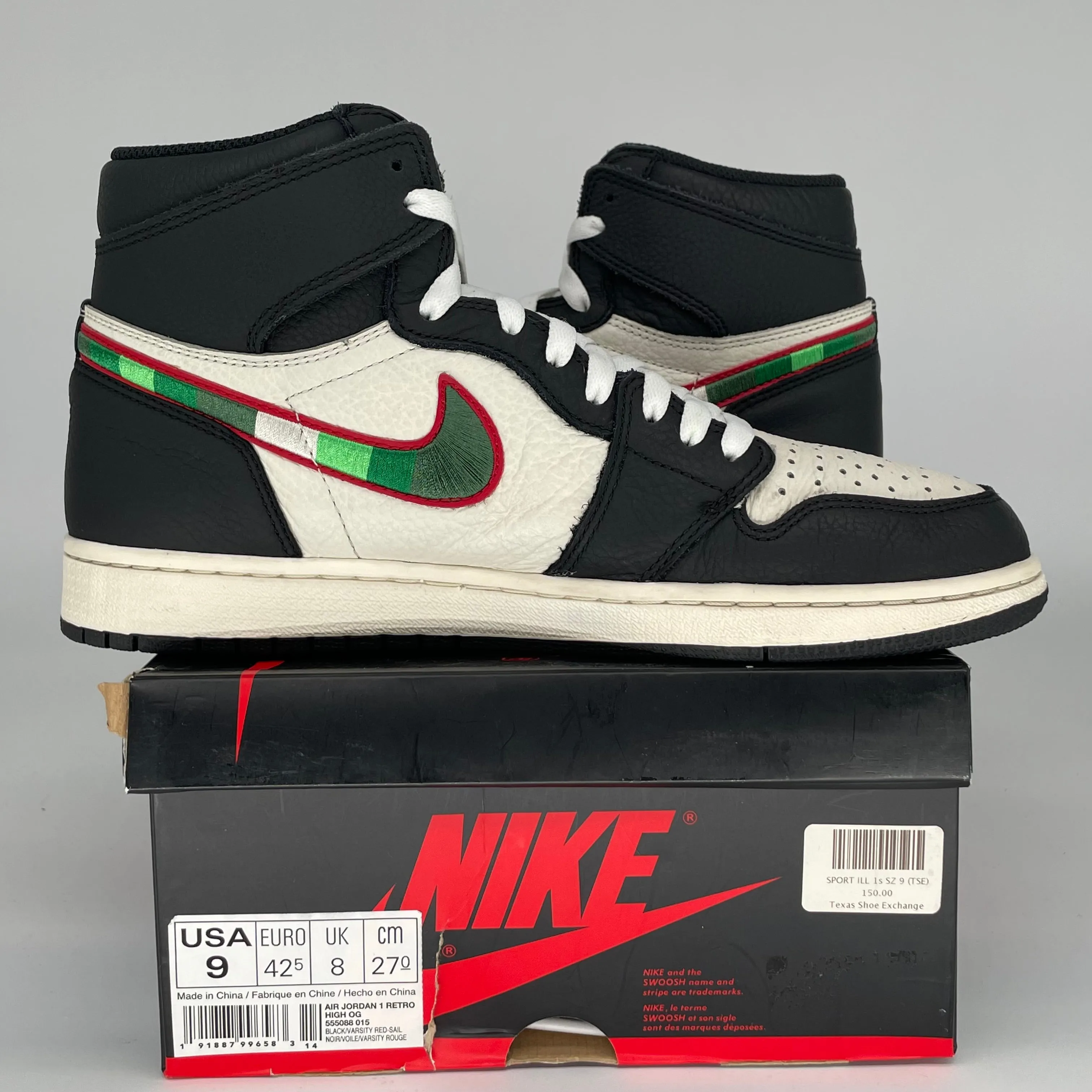 AIR JORDAN 1 SPORTS ILLUSTRATED GRÖSSE 9 555088-015