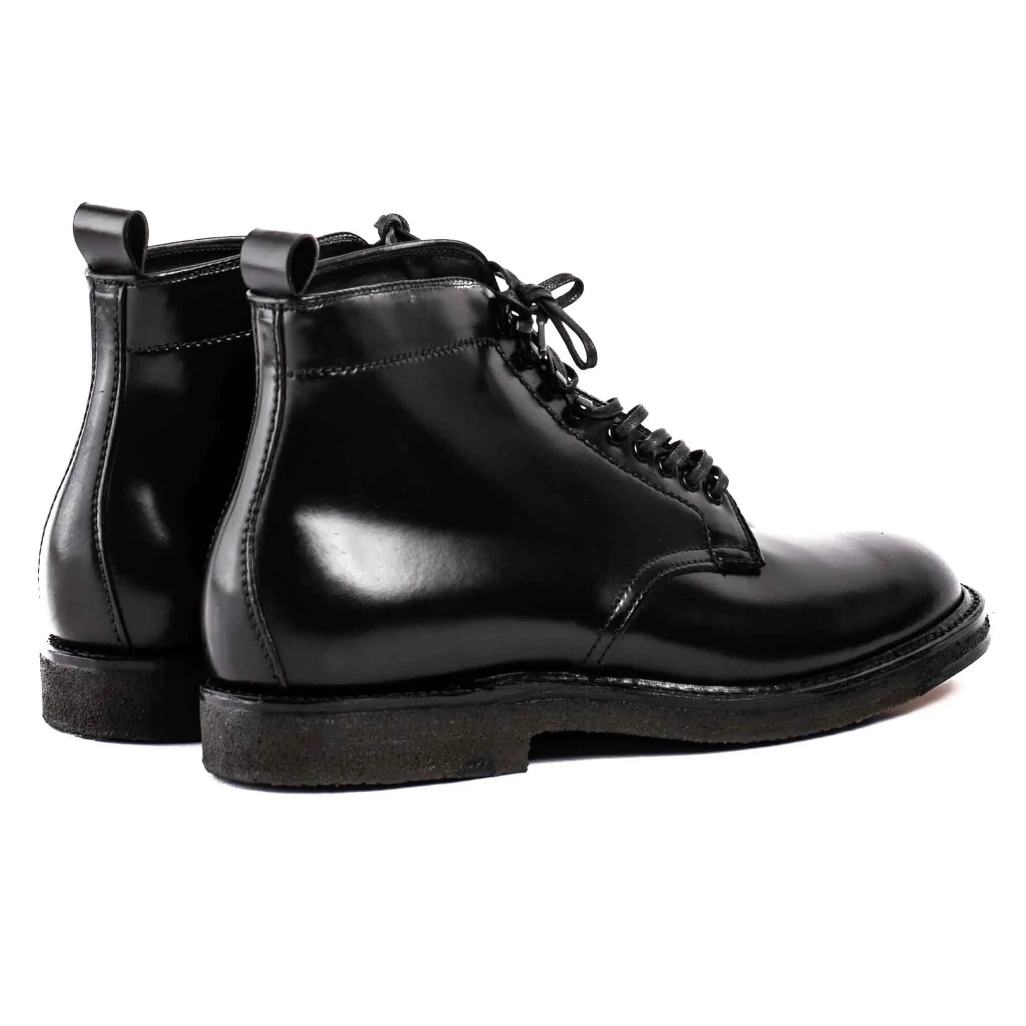 Alden Black Cordovan Spitzenschuh mit Kreppsohle