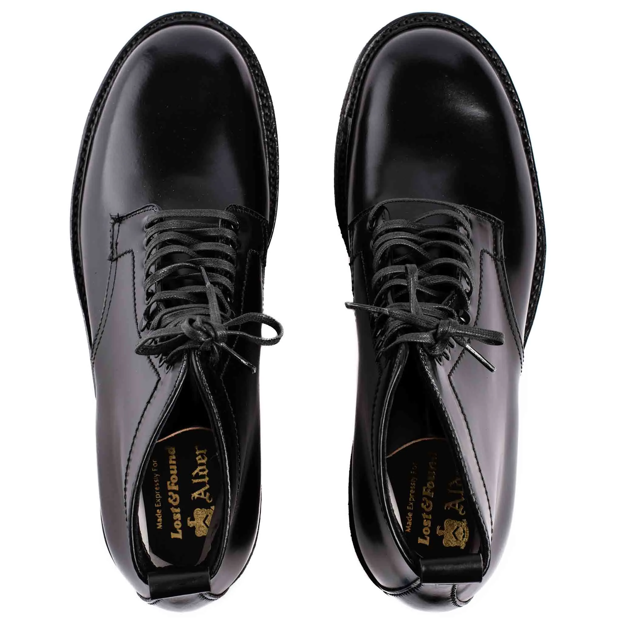 Alden Black Cordovan Spitzenschuh mit Kreppsohle