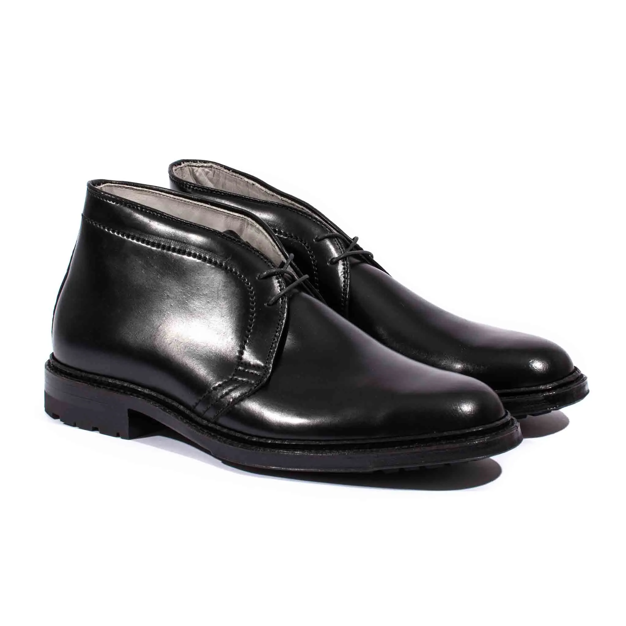 Alden Chukka Boot Schwarz Shell Cordovan mit Commando-Sohle