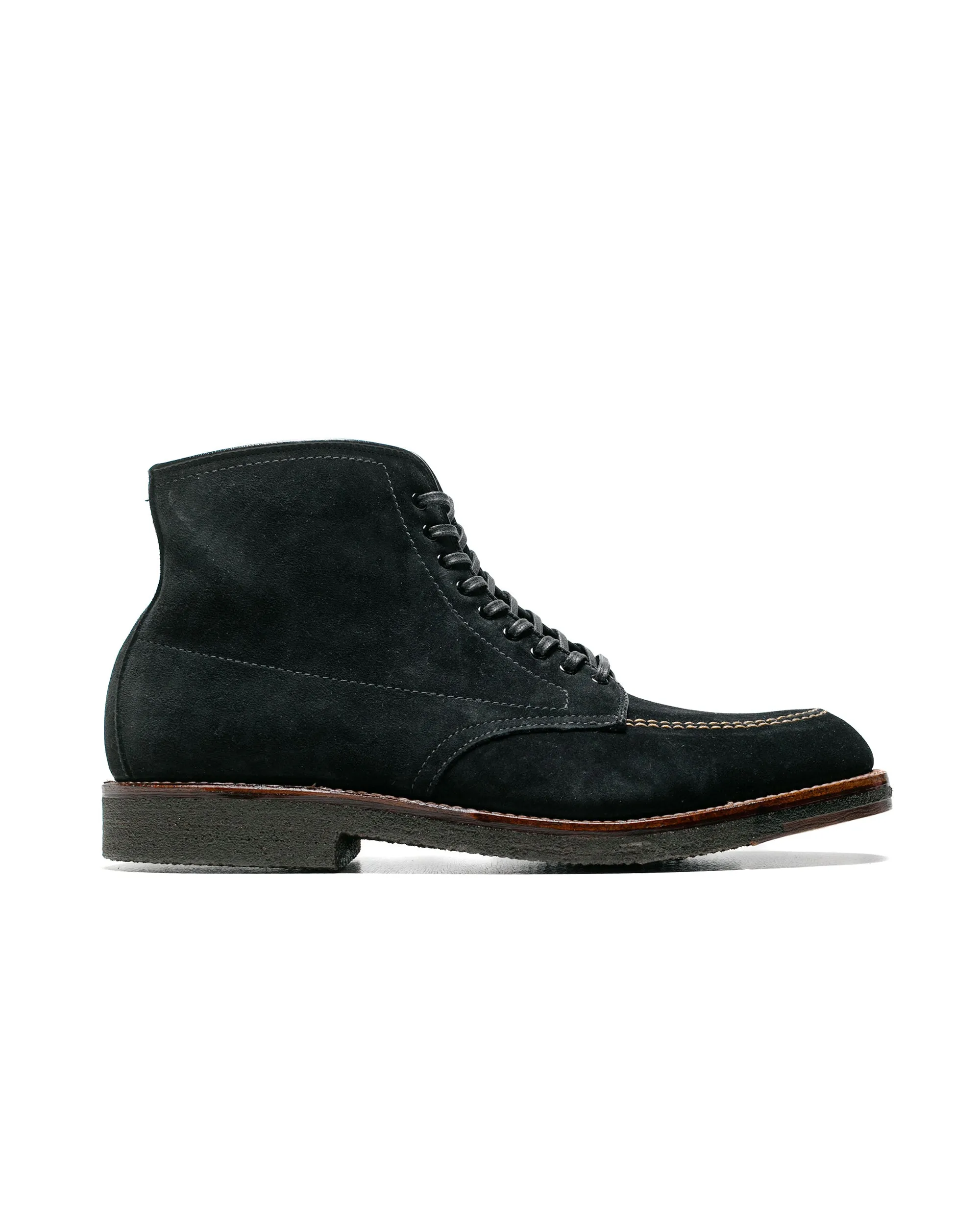 Alden Indy Boot Schwarz Wildleder mit Kreppsohle