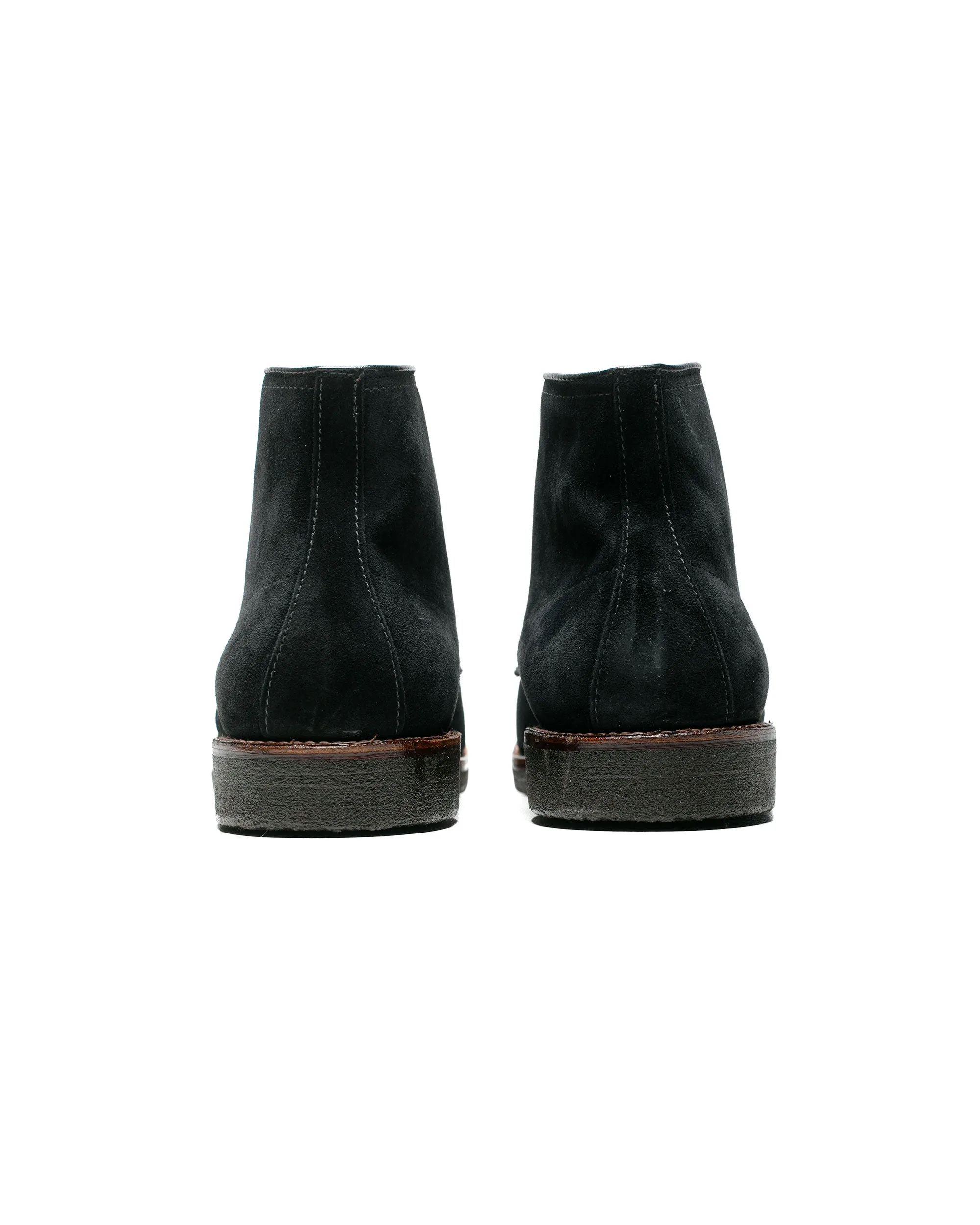 Alden Indy Boot Schwarz Wildleder mit Kreppsohle
