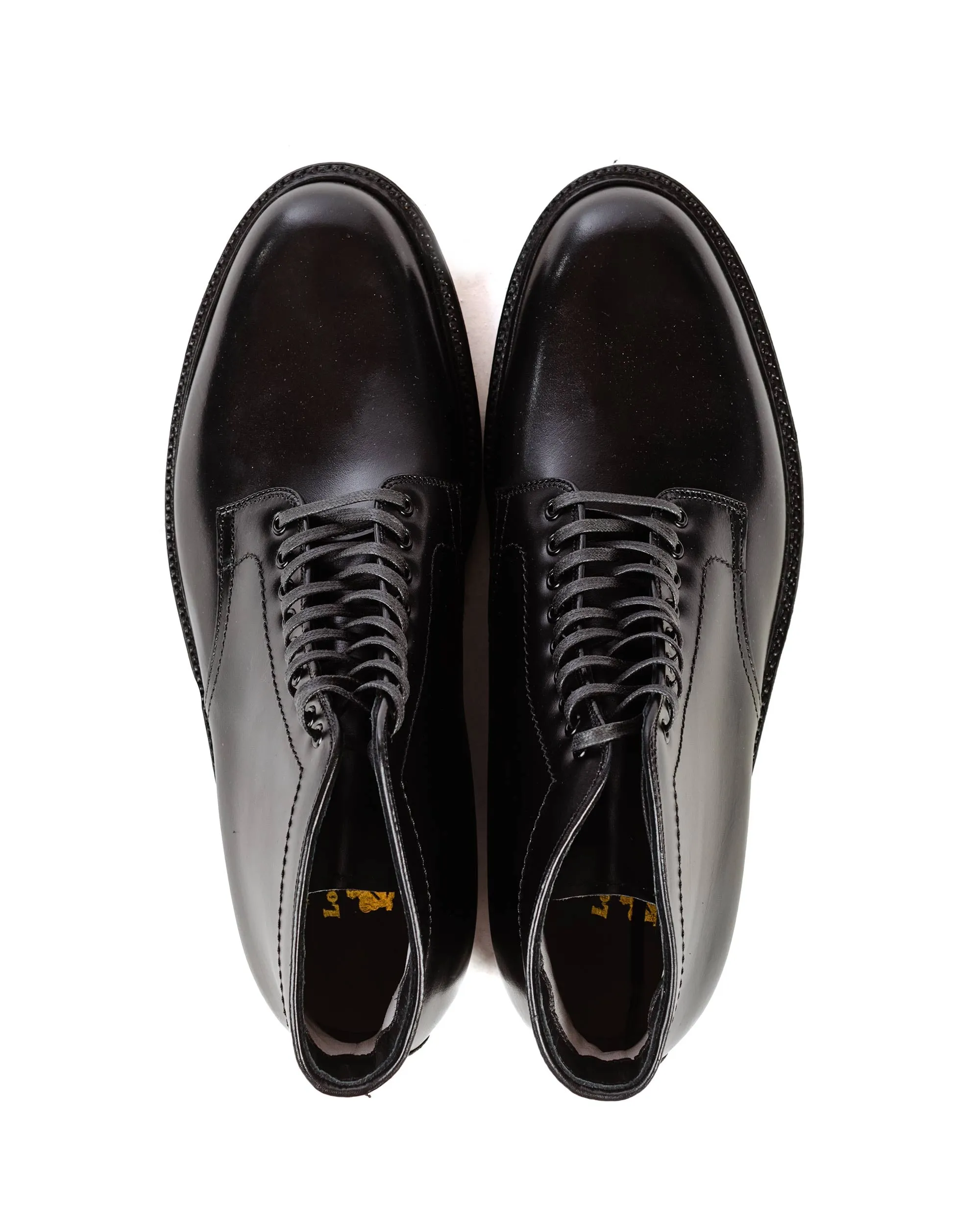 Alden Plain Toe Stiefel Schwarz Kalbsleder G2803