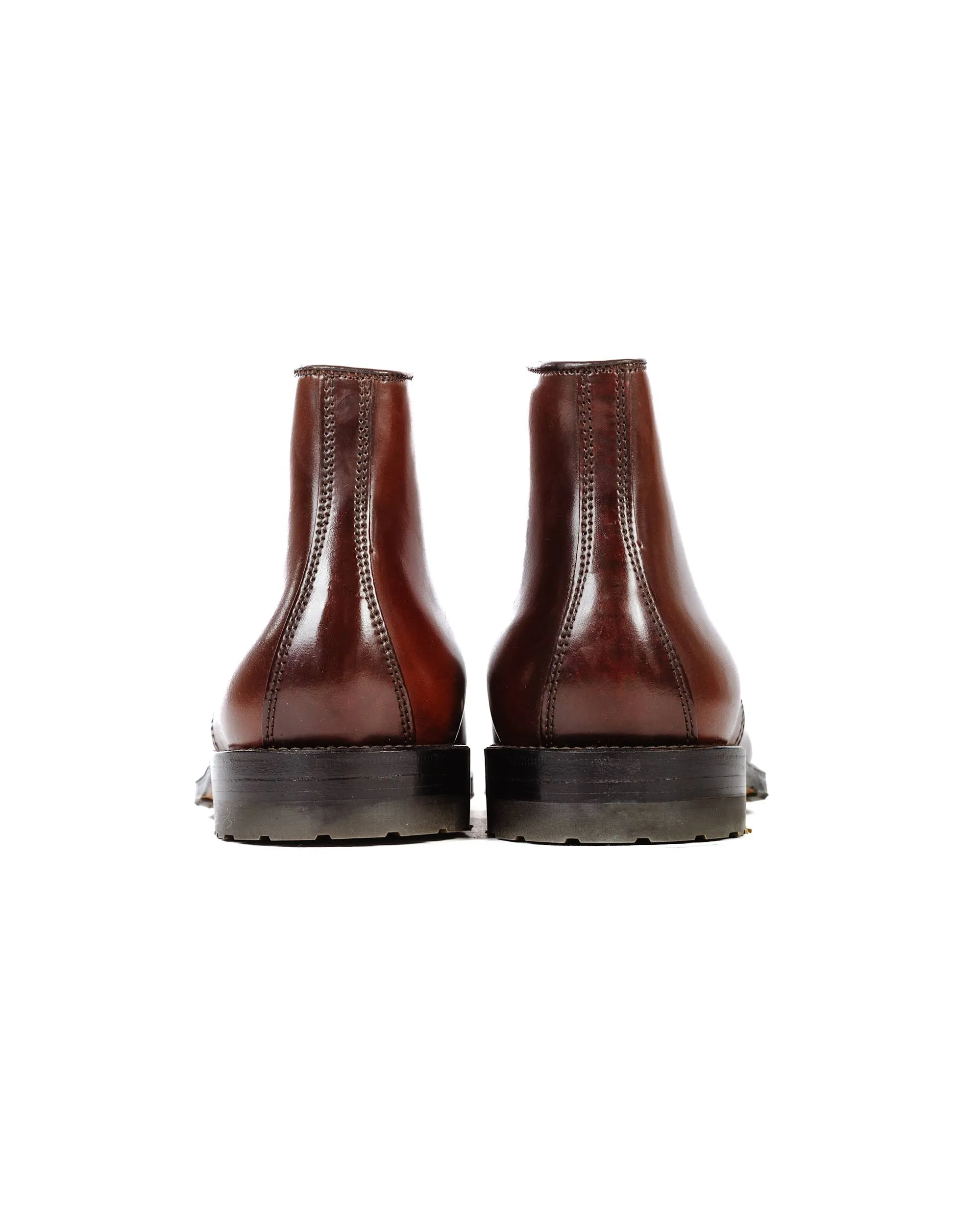Alden Straight Tip Stiefel mit Commando-Sohle Farbe '8' Shell Cordovan G2801C