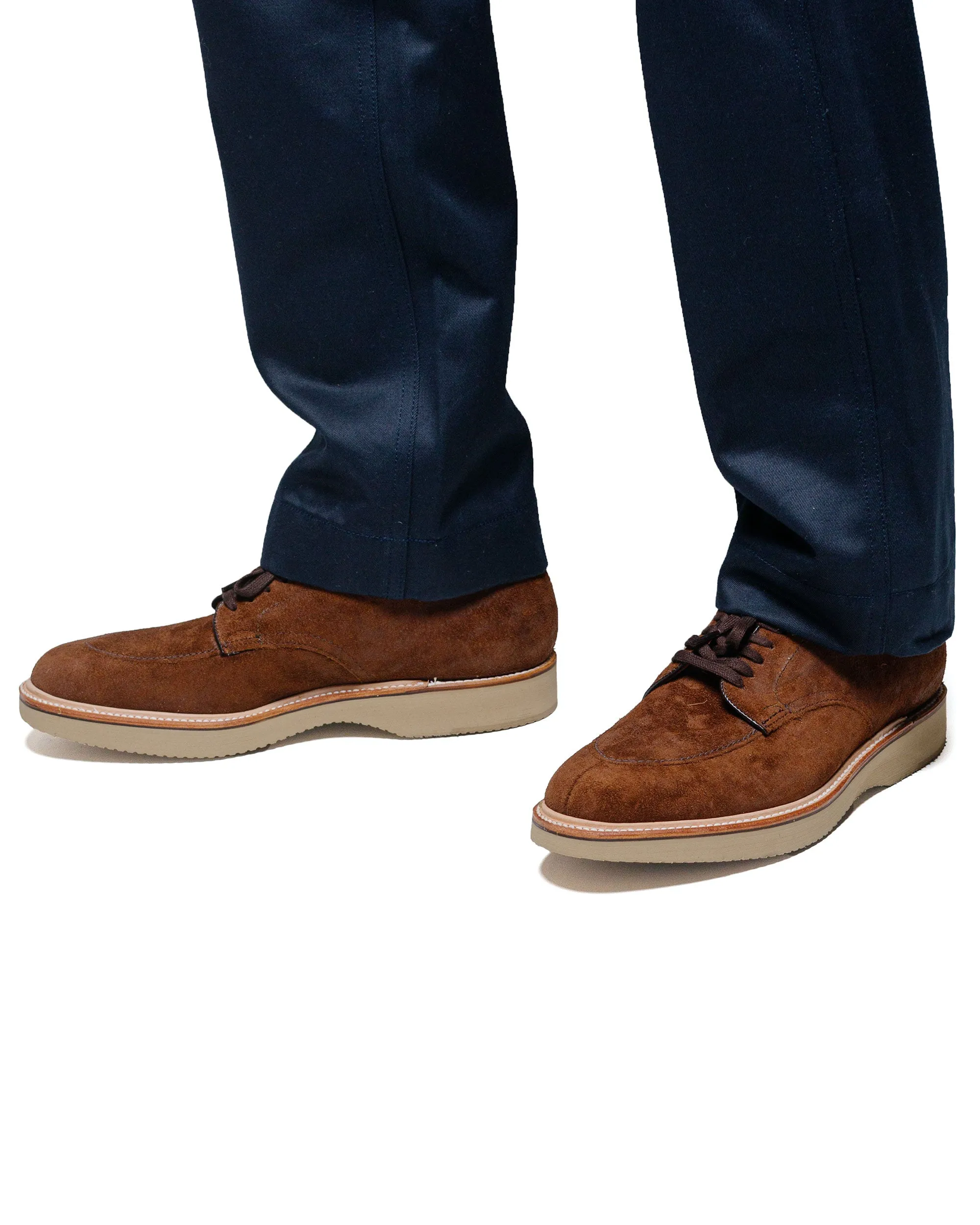 Alden V Tip Blucher Umgekehrt Tabak Chamois G2602