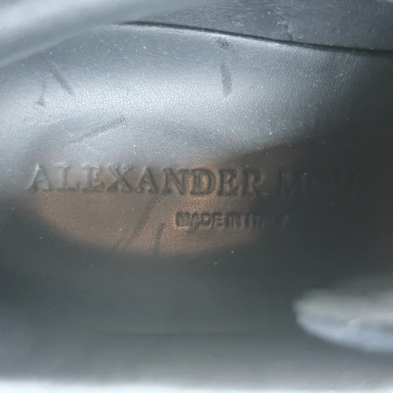 Alexander McQueen Samt Übergröße Sneakers Schwarz Größe 36