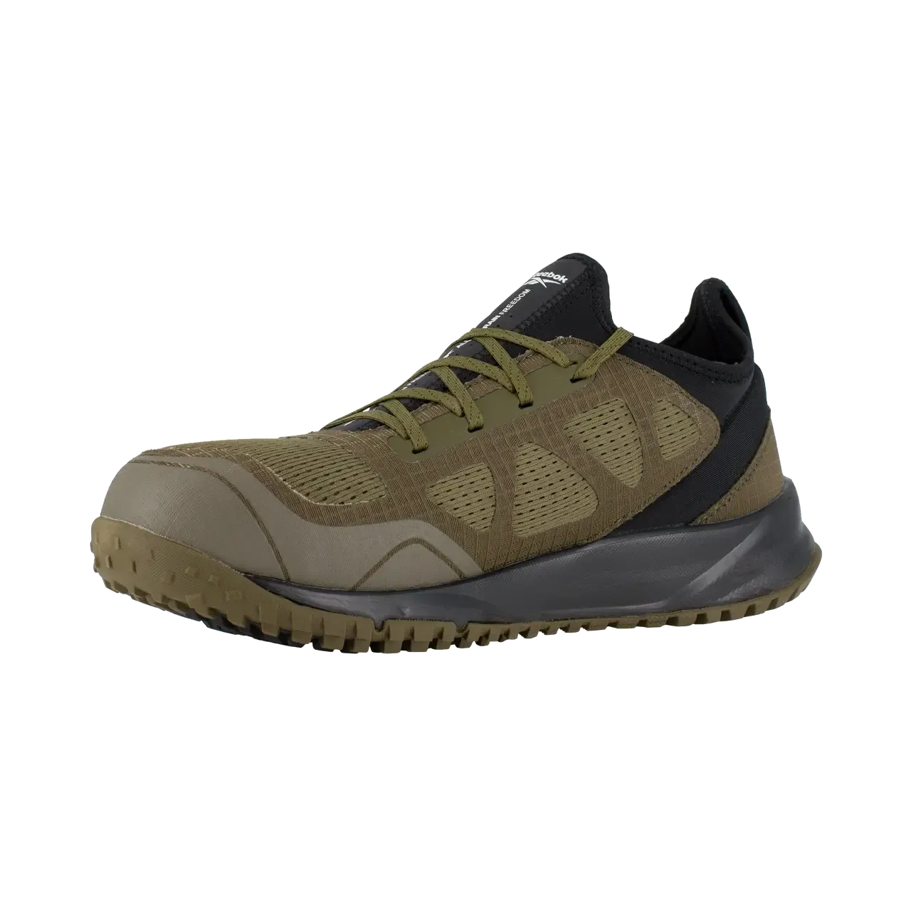 All-Terrain Stahlkappen-Sportschuh für die Arbeit in Salbei/Schwarz