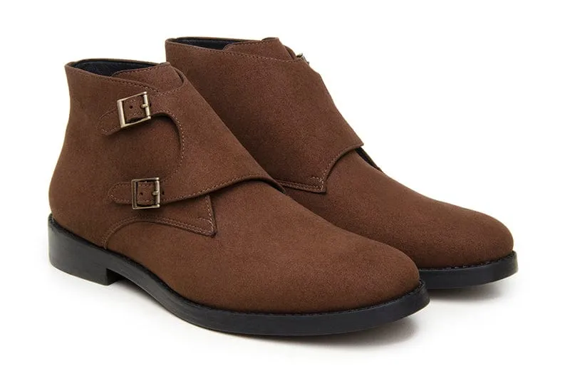 Ambassador Vegan Leder Schnallenstiefel | Mehrere Farben