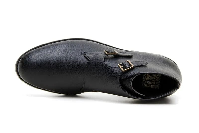 Ambassador Vegan Leder Schnallenstiefel | Mehrere Farben