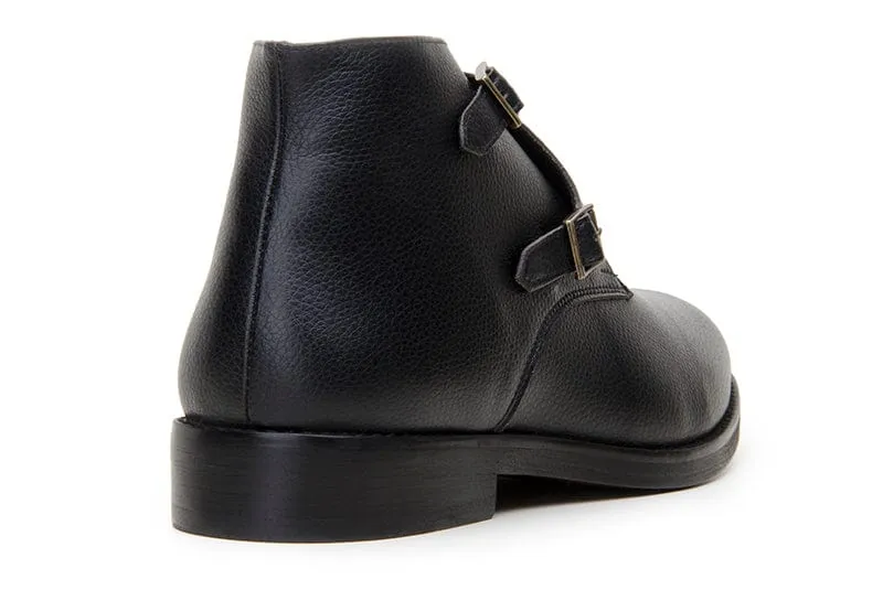 Ambassador Vegan Leder Schnallenstiefel | Mehrere Farben