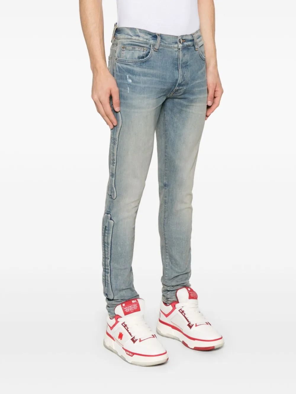 AMIRI - Herren 3D-Knochen Skinny Jeans Kleidung_amiri