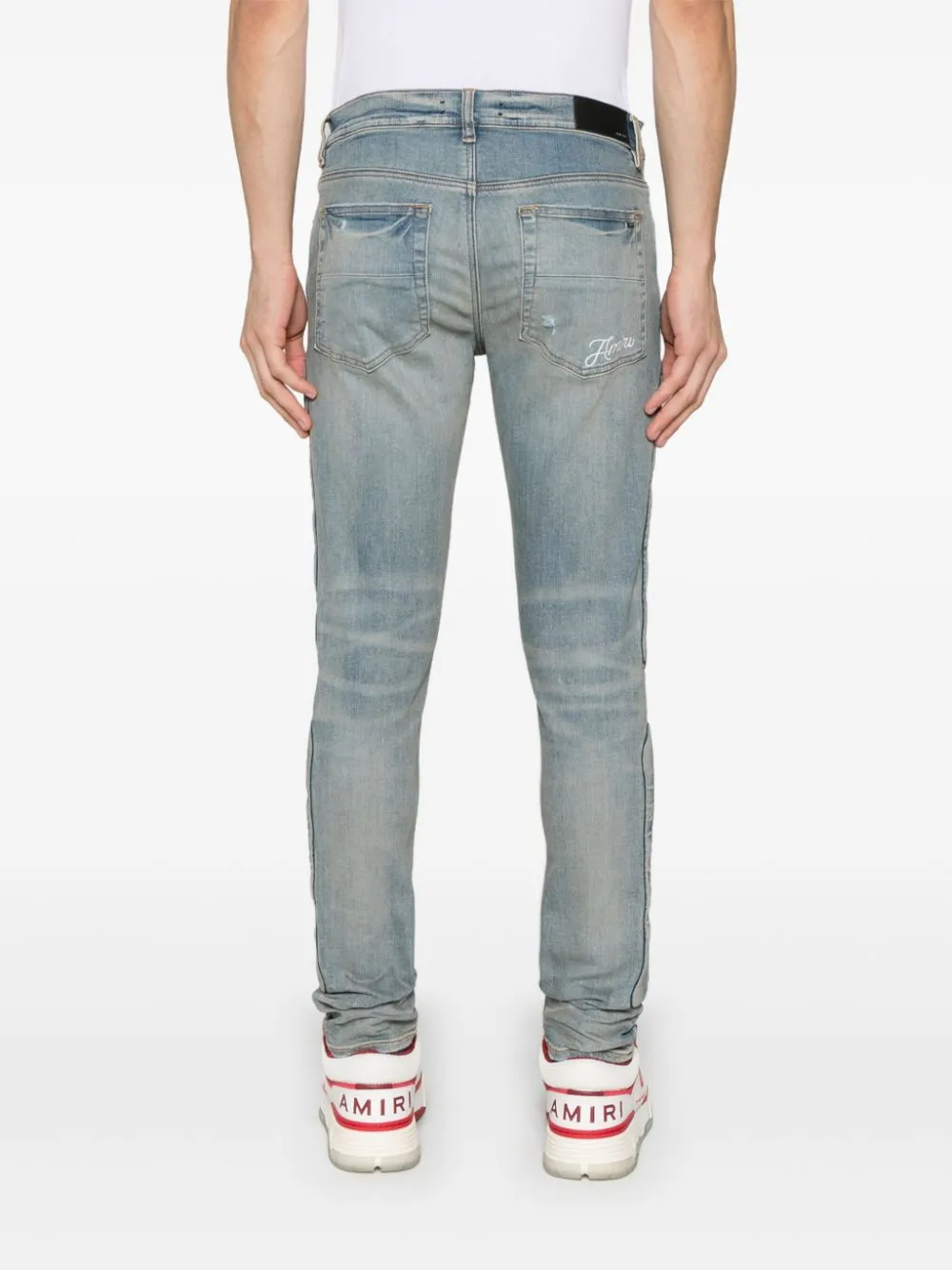 AMIRI - Herren 3D-Knochen Skinny Jeans Kleidung_amiri