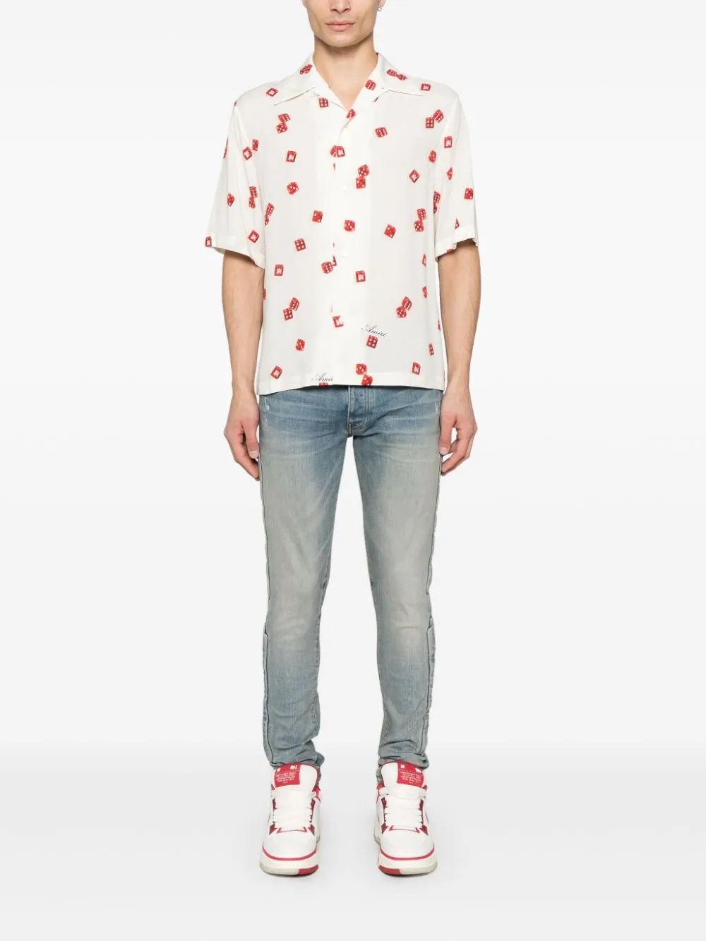 AMIRI - Herren 3D-Knochen Skinny Jeans Kleidung_amiri