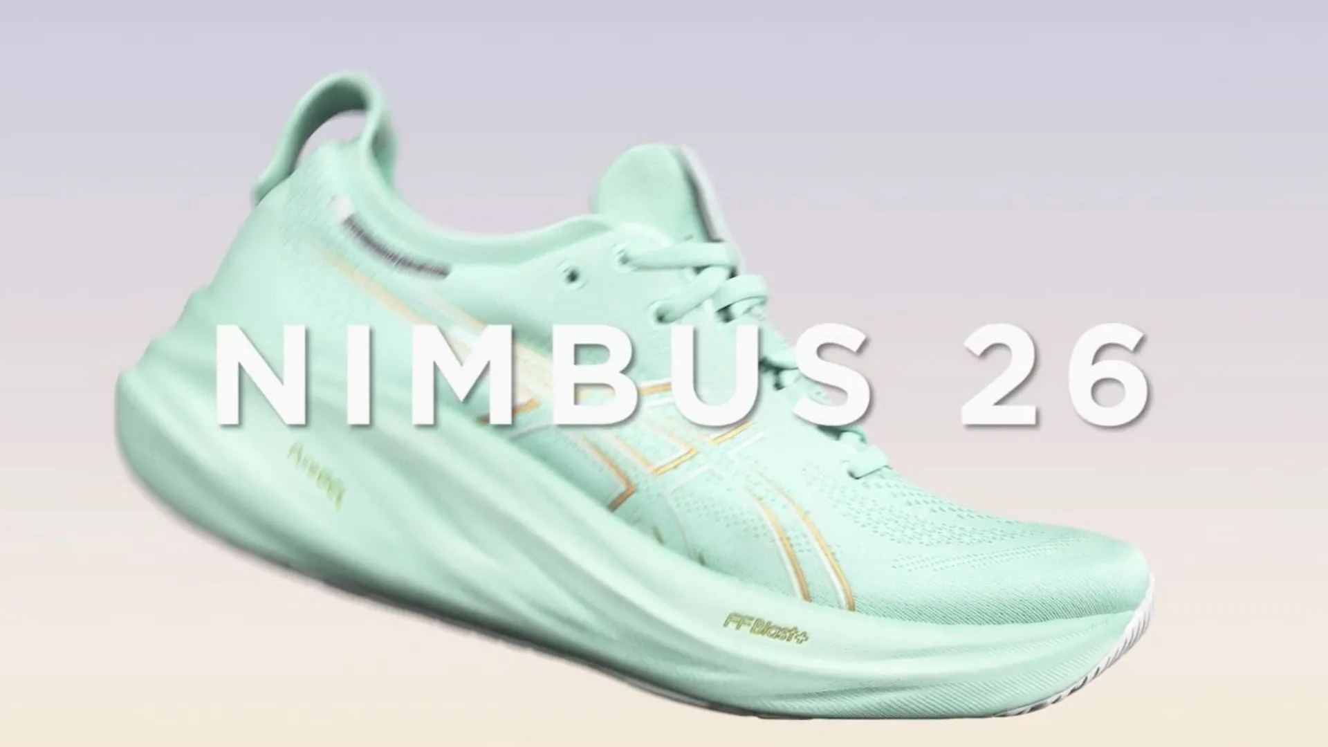 Asics Gel Nimbus 26 - Blaue Weite - Aurora Grün
