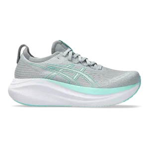 Asics Gel Nimbus 27 Piedmont Grau - Leuchtendes Minzgrün