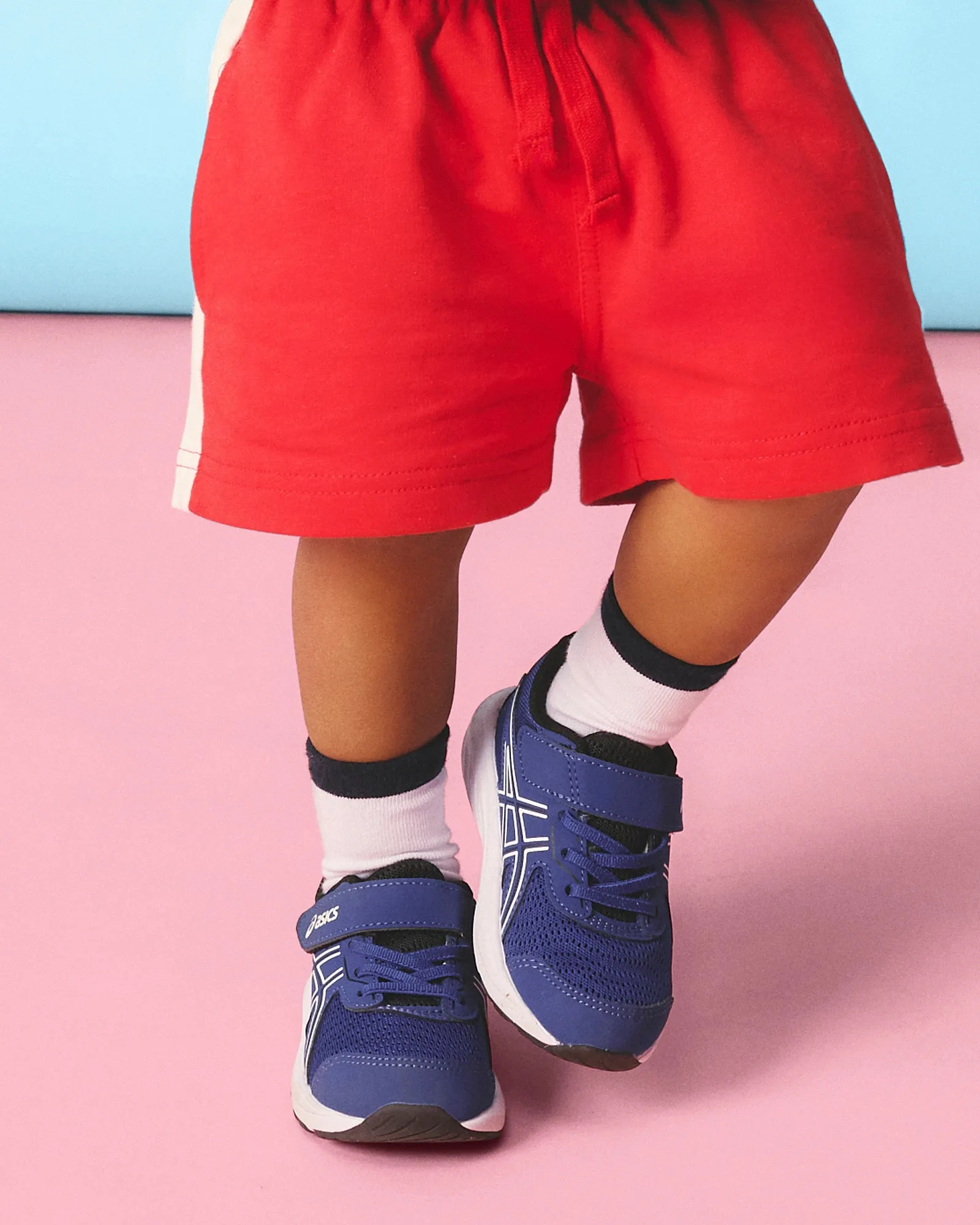 Asics Kinder-Schuhe Contend 9 Kleinkind True Blue/Weiß