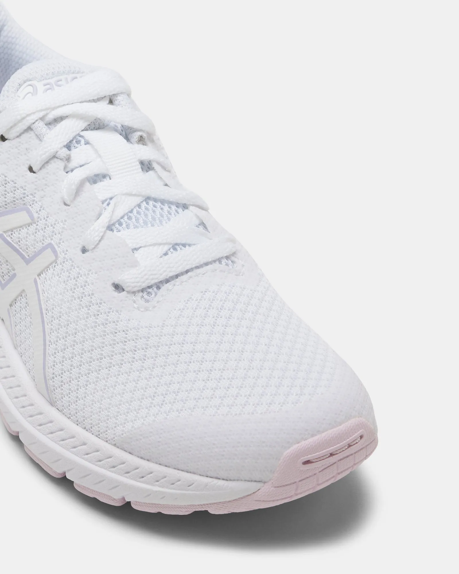 Asics Kinder-Schuhe GT-1000 12 Grundschule Weiß/Verblasstes Asche-Gestein