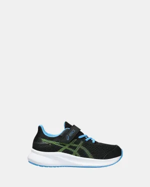 Asics Kinderschuhe Patriot 13 Vorschule Schwarz/Leuchtendes Limettengrün
