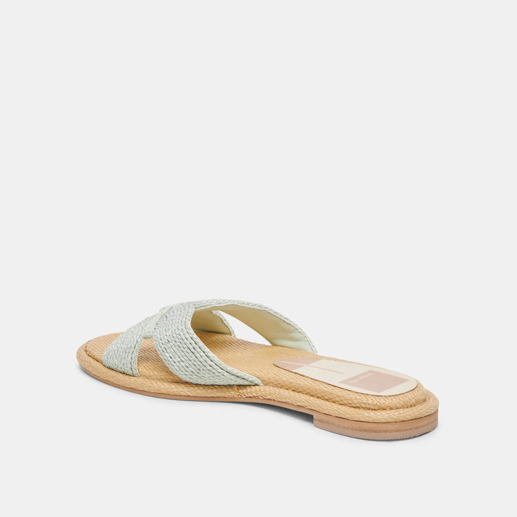 ATOMIC WEITE SANDALEN MINZ-RAFFIA