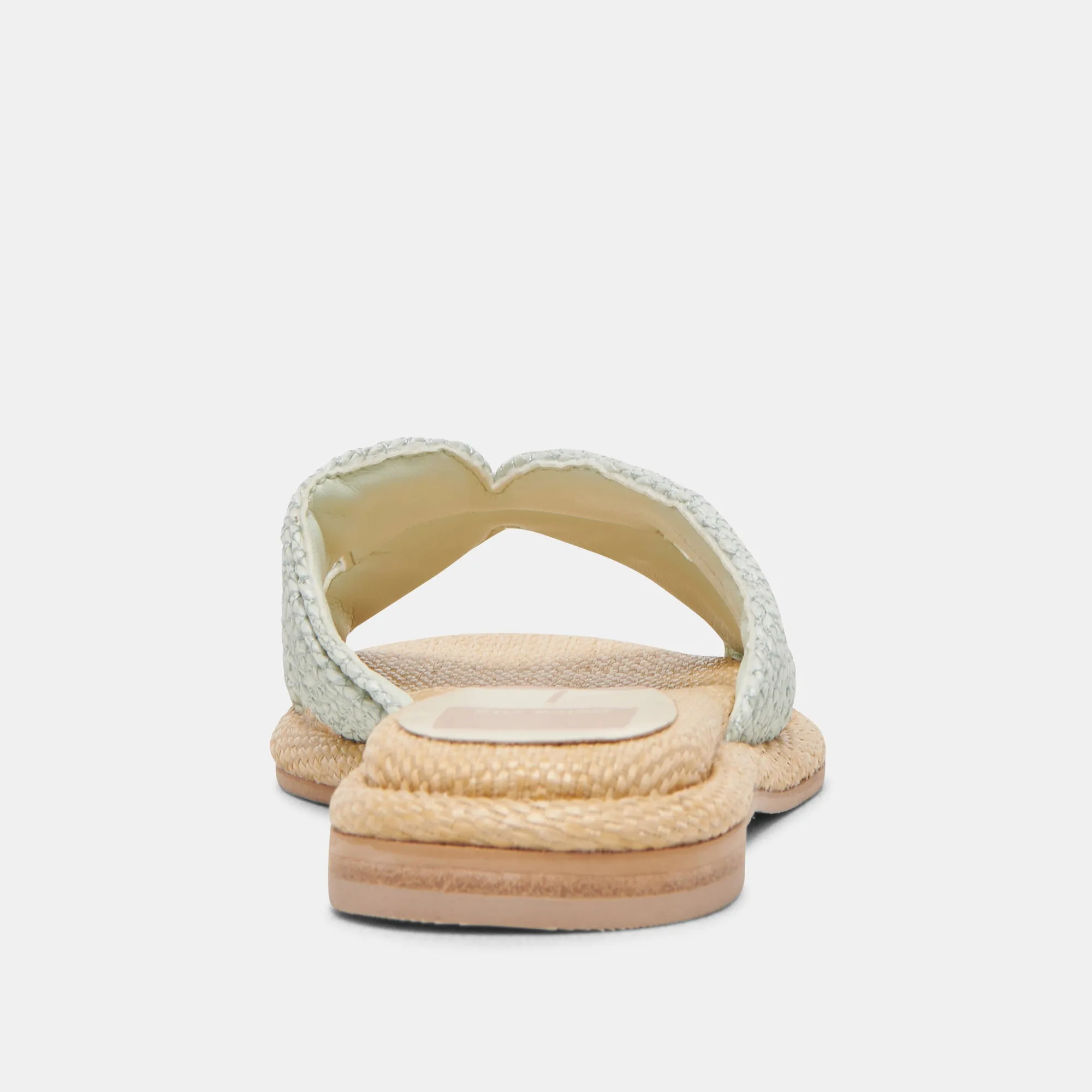 ATOMIC WEITE SANDALEN MINZ-RAFFIA