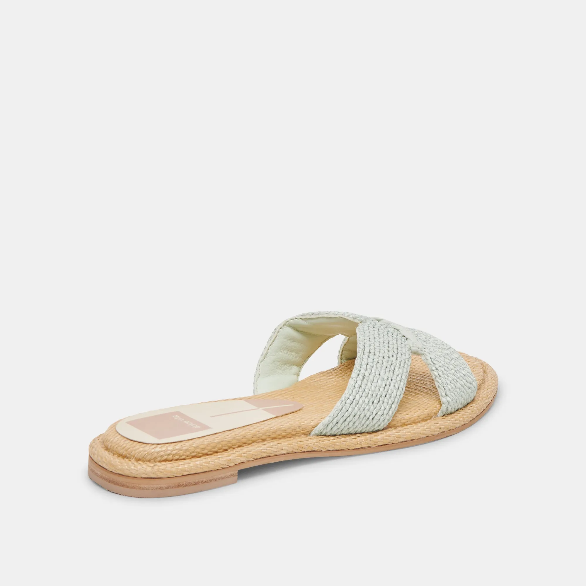 ATOMIC WEITE SANDALEN MINZ-RAFFIA