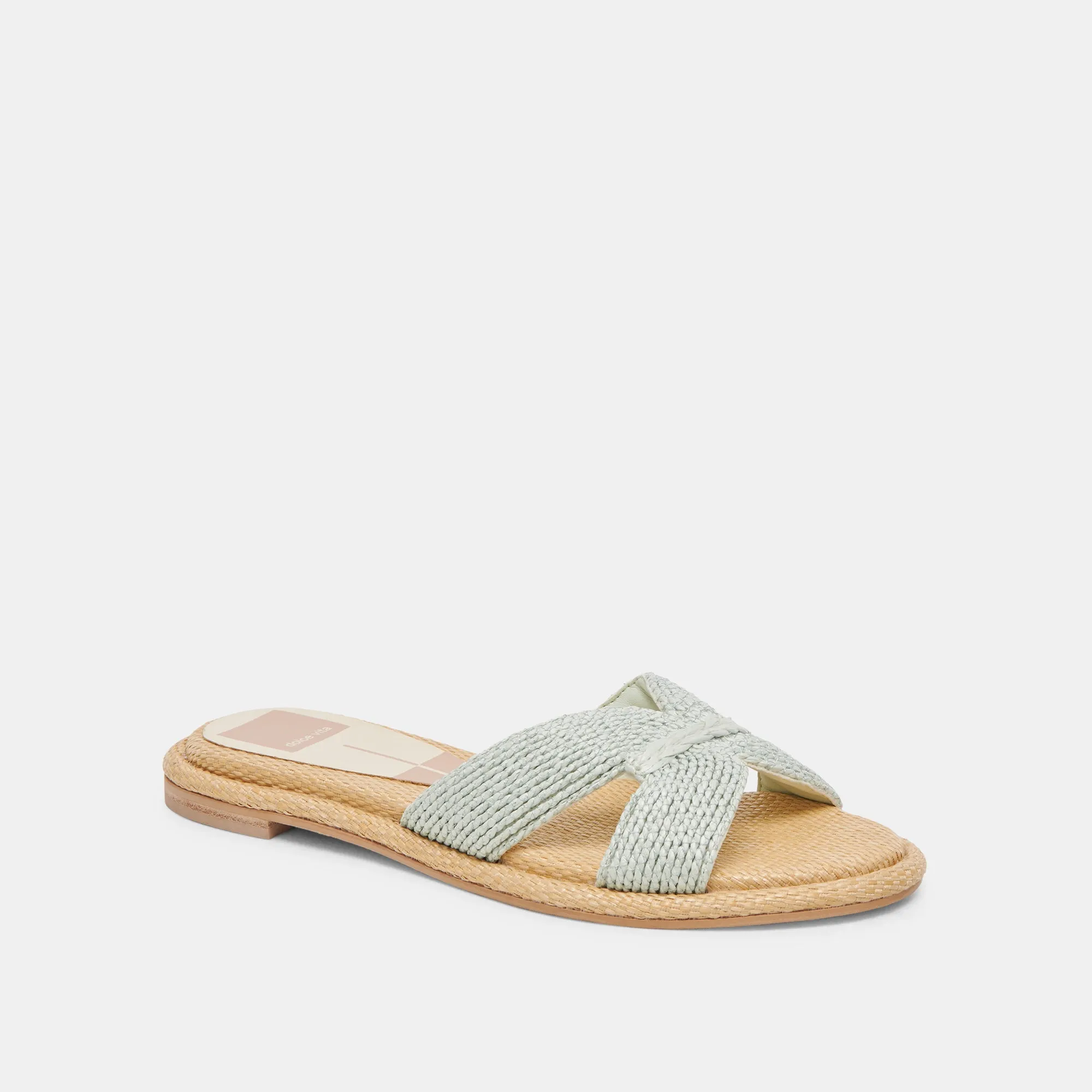 ATOMIC WEITE SANDALEN MINZ-RAFFIA