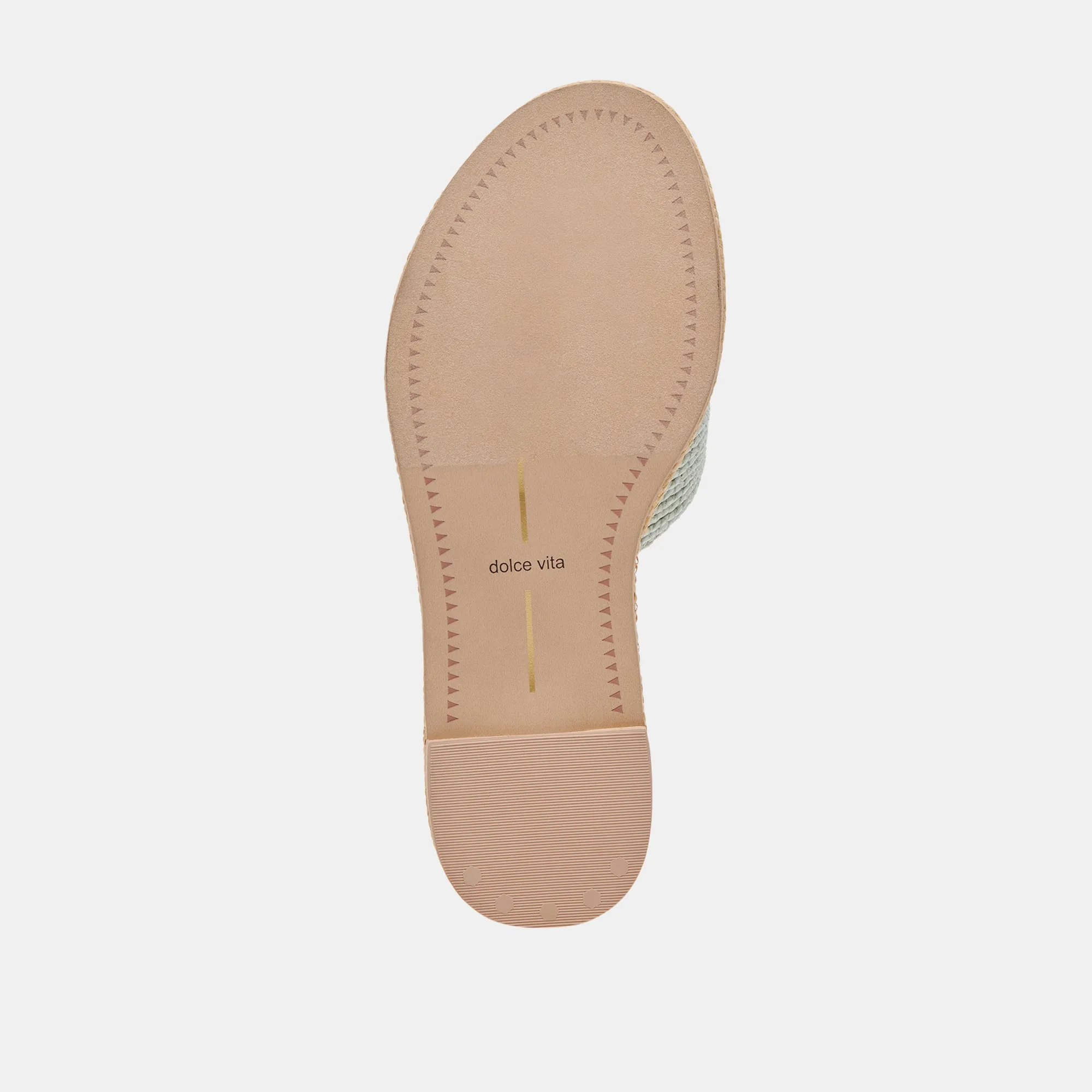 ATOMIC WEITE SANDALEN MINZ-RAFFIA