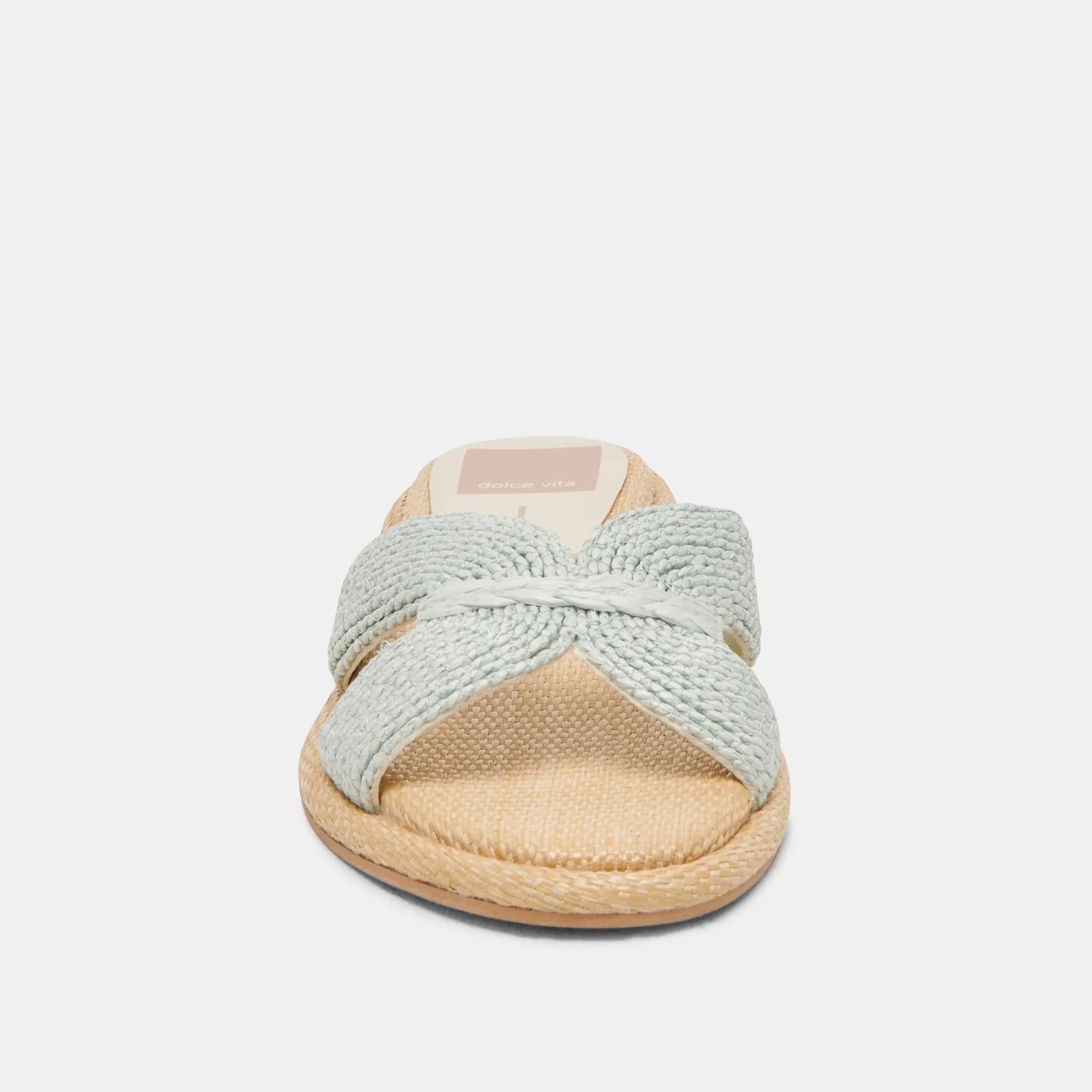 ATOMIC WEITE SANDALEN MINZ-RAFFIA