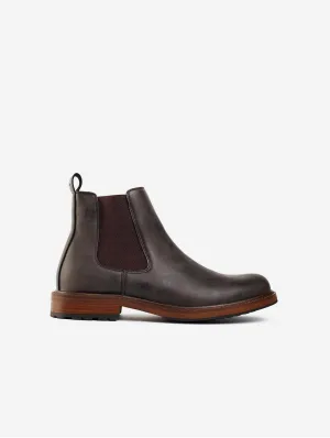 Auber Herren Chelsea-Stiefel aus veganem Leder | Braun
