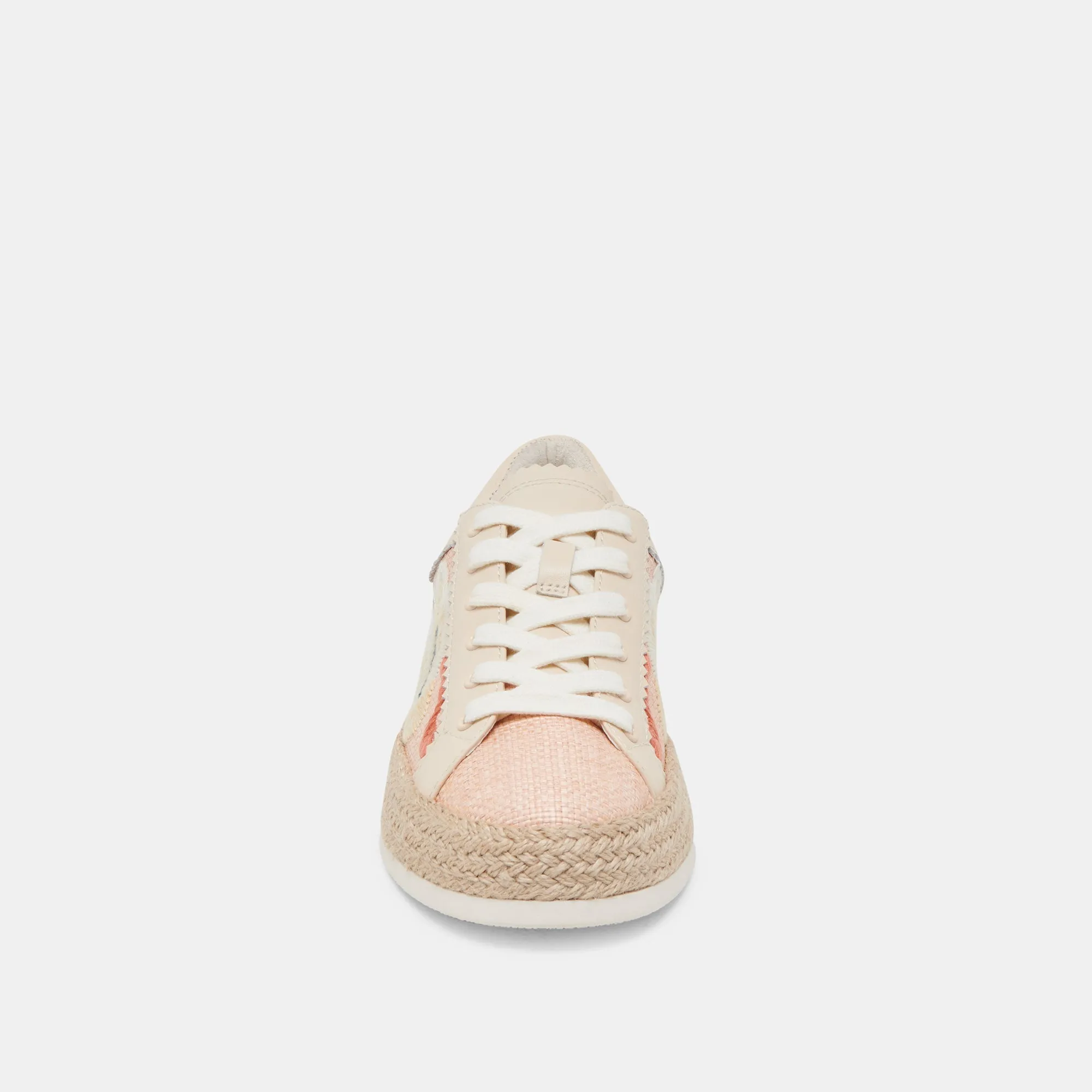 AZALIA SNEAKERS ROSA BLUMEN RAFFIA