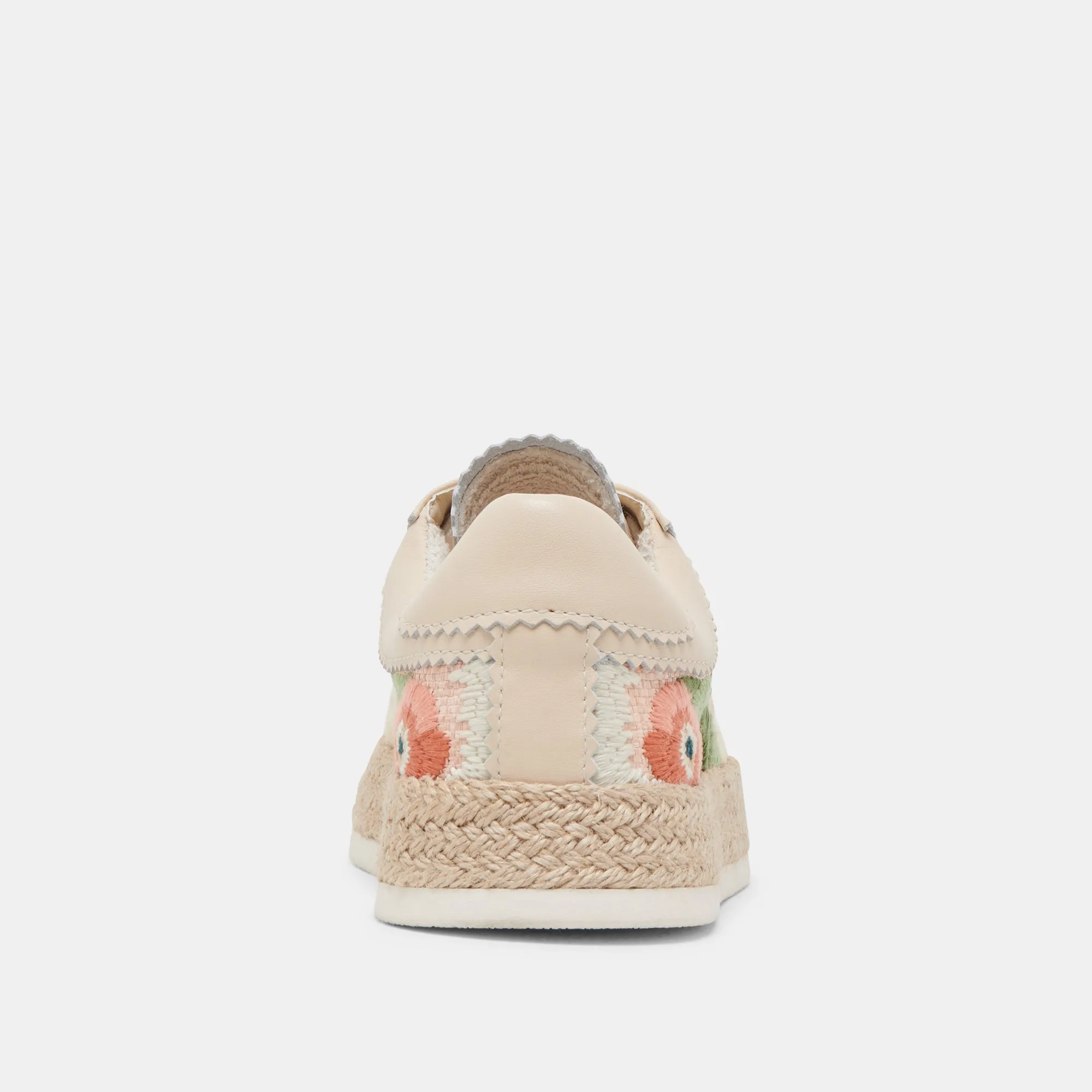 AZALIA SNEAKERS ROSA BLUMEN RAFFIA