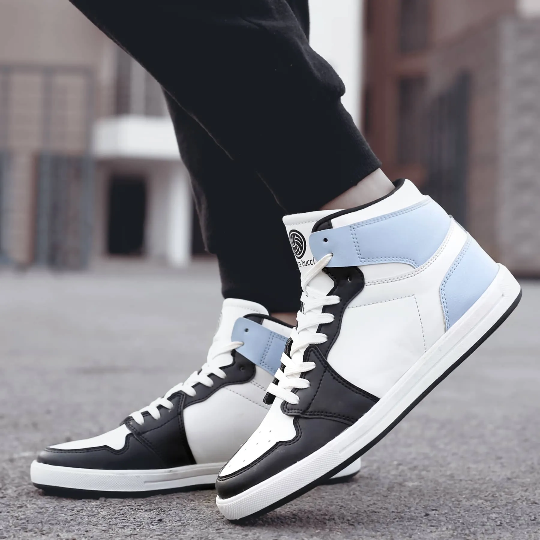 Bacca Bucci Jungen oder Mädchen Streetwear Flache Absätze High-Top Modeturnschuhe (Alter: 8 bis 12 Jahre)