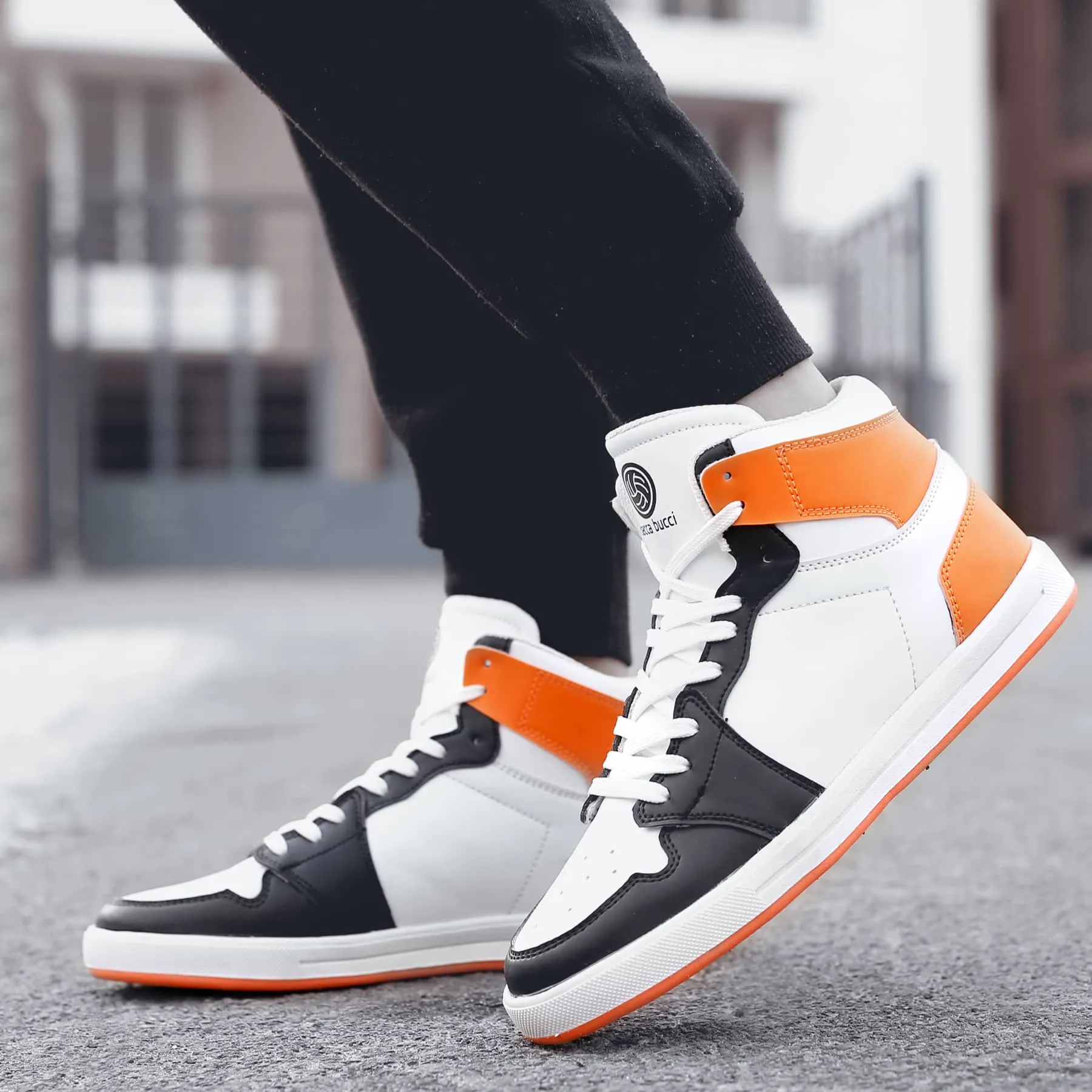 Bacca Bucci Jungen oder Mädchen Streetwear Flache Absätze High-Top Modeturnschuhe (Alter: 8 bis 12 Jahre)