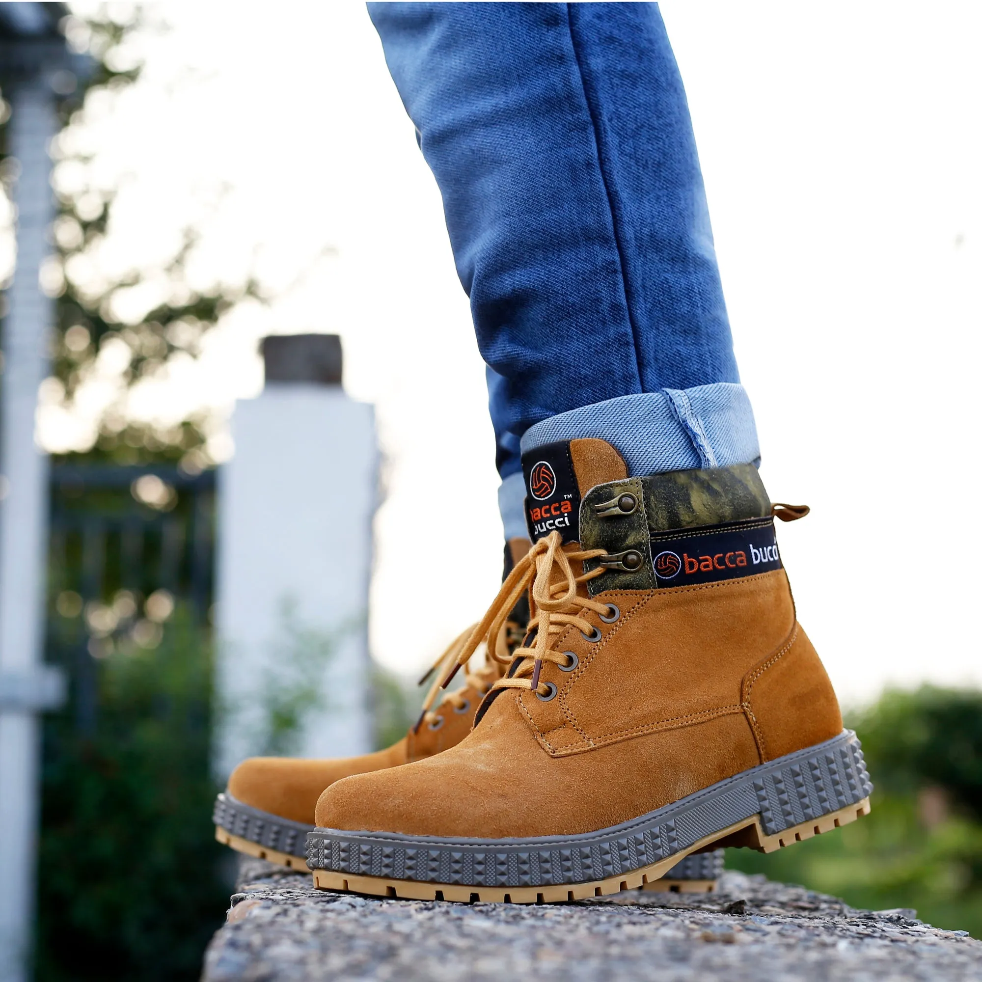 Bacca Bucci Herren URBAN Stiefel | Wildleder Stiefel für extra Komfort & Haltbarkeit