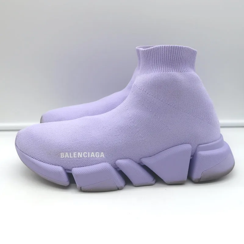 Balenciaga Speed 2.0 Sock-Sneaker in Lila Stretch-Strick Größte 9