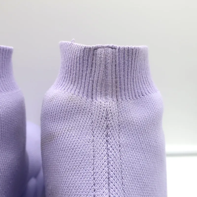 Balenciaga Speed 2.0 Sock-Sneaker in Lila Stretch-Strick Größte 9