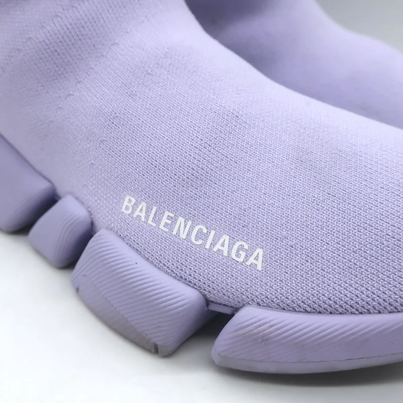 Balenciaga Speed 2.0 Sock-Sneaker in Lila Stretch-Strick Größte 9