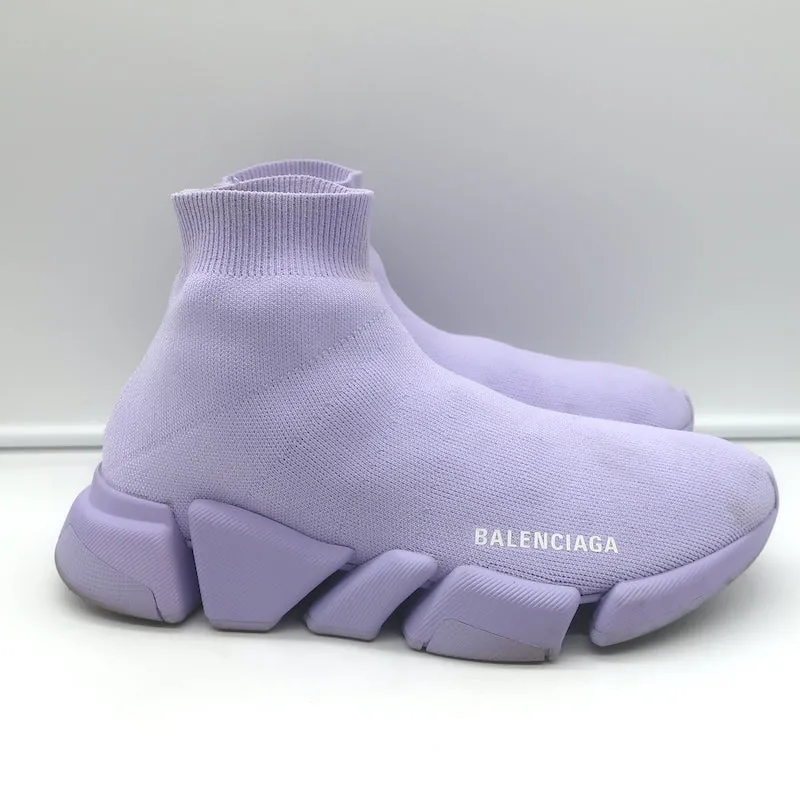 Balenciaga Speed 2.0 Sock-Sneaker in Lila Stretch-Strick Größte 9