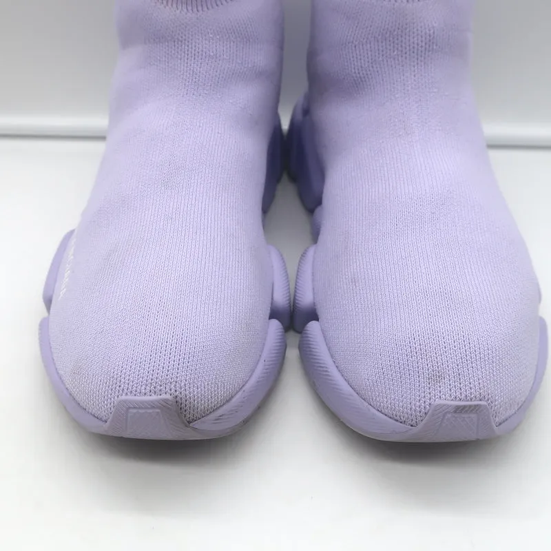 Balenciaga Speed 2.0 Sock-Sneaker in Lila Stretch-Strick Größte 9