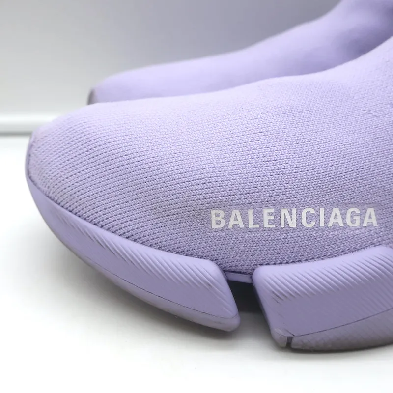 Balenciaga Speed 2.0 Sock-Sneaker in Lila Stretch-Strick Größte 9