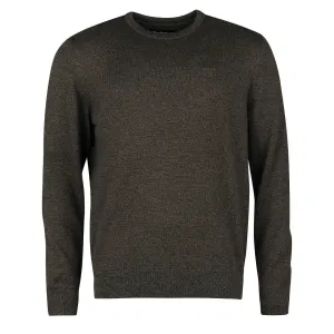 Barbour Firle Crew Pullover Olive Marl Kleidung Barbour