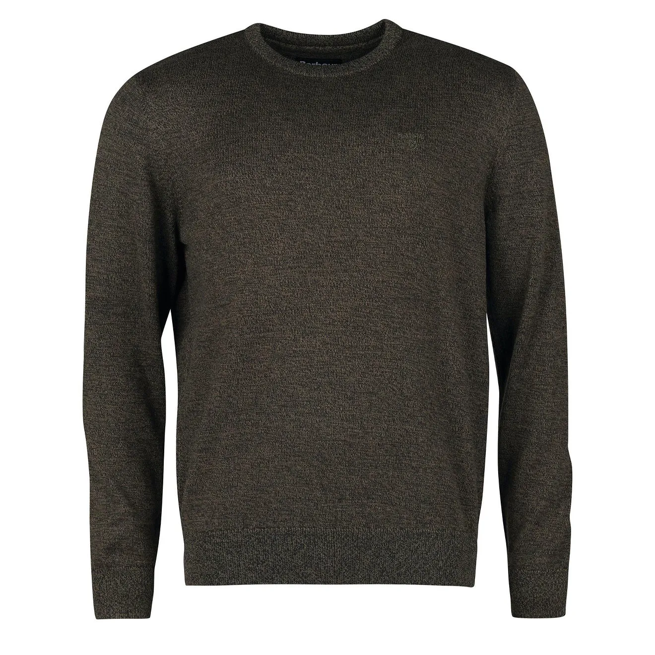 Barbour Firle Crew Pullover Olive Marl Kleidung Barbour